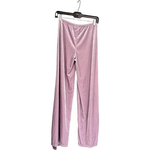EUC Victoria’s Secret PINK Velvet Drawstring Lounge, Sleep Pants Pinky Mauve SM - Picture 3 of 5